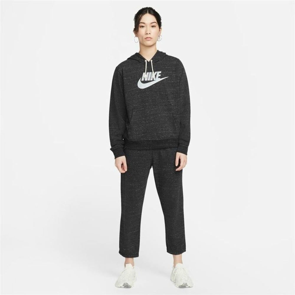 Damen Sweater mit Kapuze Nike Sportswear Gym Vintage Schwarz