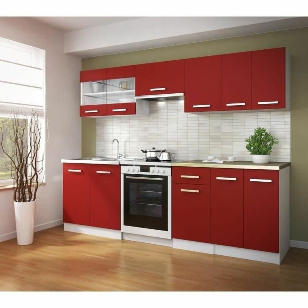 Kitchen furniture Brown Red PVC Plastic Melamin 60 x 31 x 55 cm