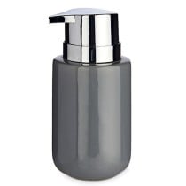 Distributeur de Savon Berilo J1017-A-GRIS Gris Argenté Métal Céramique 350 ml 7 x 14,5 x 8,5 cm (6 Unités)