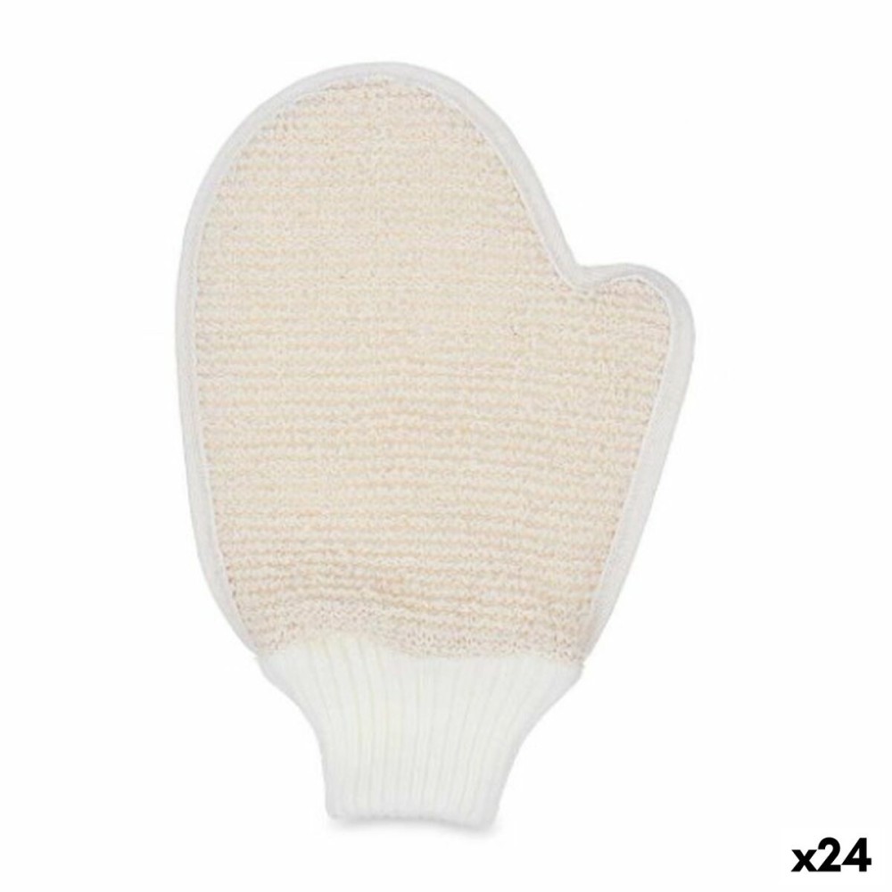 Bath Mitten Berilo B7081-12 White Beige Adjustable (24 Units)