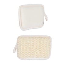 Body Sponge Berilo B7083-6 White Beige 11 x 16,5 x 3 cm (24 Units)