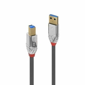 USB A zu USB-B-Kabel LINDY 36661 Grau 1 m