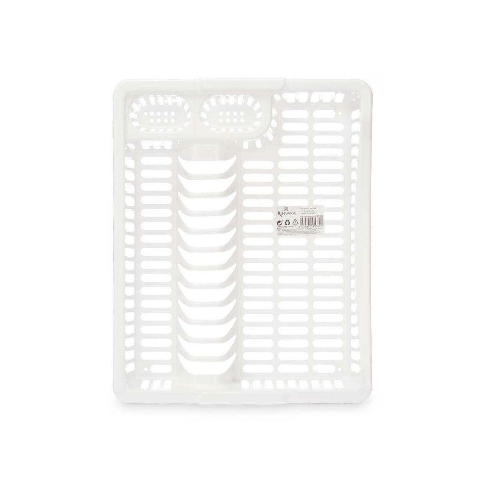 Draining Rack for Kitchen Sink Kinvara YMA04 1095 01 White 45,5 x 8 x 36,5 cm (12 Units)