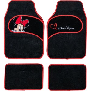 Auto-Fußmatten-Set Minnie Mouse CZ10339 Schwarz/Rot