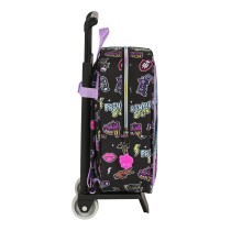 Schulrucksack mit Rädern Monster High Creep Schwarz 22 x 27 x 10 cm