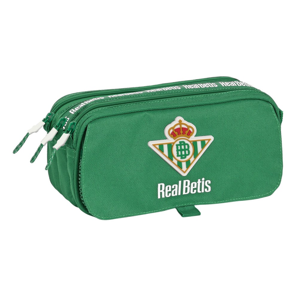 Trousse Fourre-Tout Double Real Betis Balompié Vert 21,5 x 10 x 8 cm