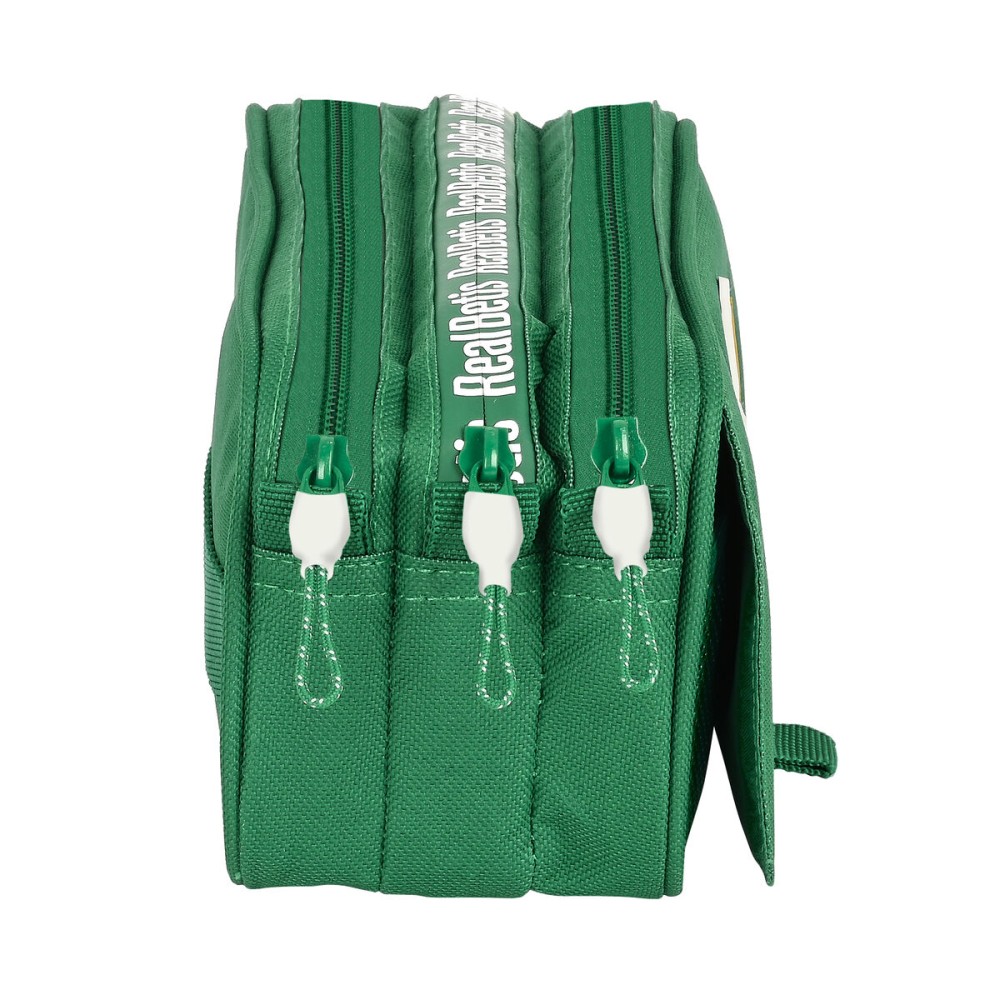 Trousse Fourre-Tout Double Real Betis Balompié Vert 21,5 x 10 x 8 cm