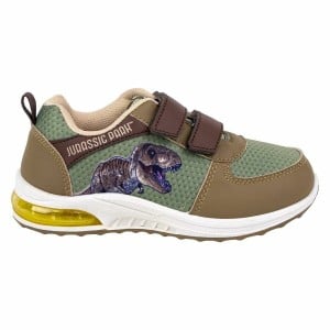 LED Trainers Jurassic Park Velcro Green