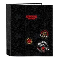 Ring binder Stranger Things Black A4 27 x 33 x 6 cm