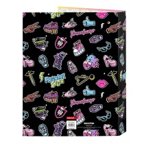 Ring binder Monster High Creep Black A4 26.5 x 33 x 4 cm