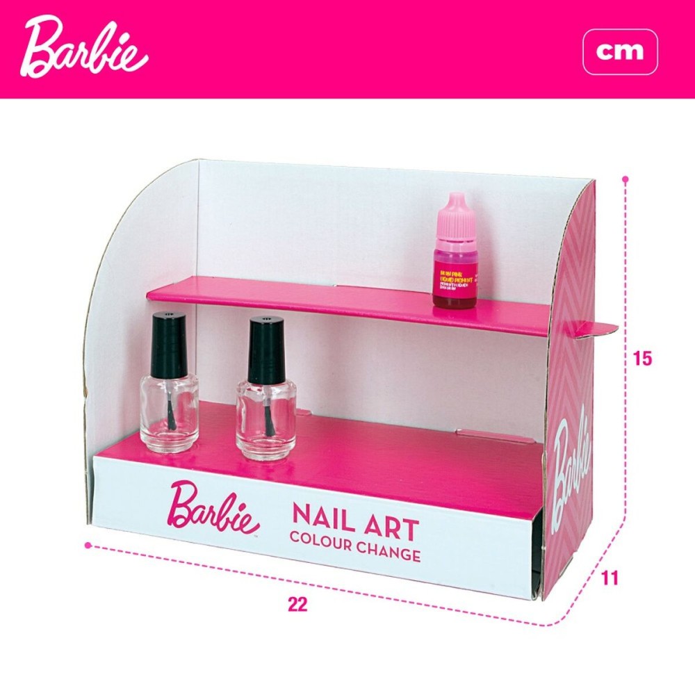 Kit to create Makeup Barbie Studio Color Change Nail polish 15 Pieces