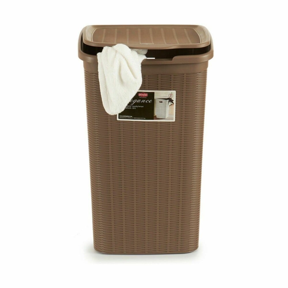 Panier à linge Stefanplast Elegance Beige Plastique 50 L 36,5 x 54,5 x 38 cm (6 Unités)