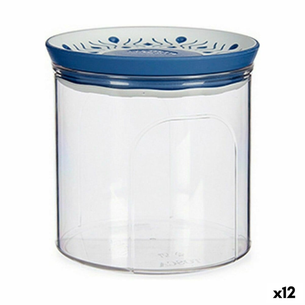 Gefäß Stefanplast Tosca Luftdicht Blau Kunststoff 700 ml 11,7 x 11 x 11,7 cm (12 Stück)