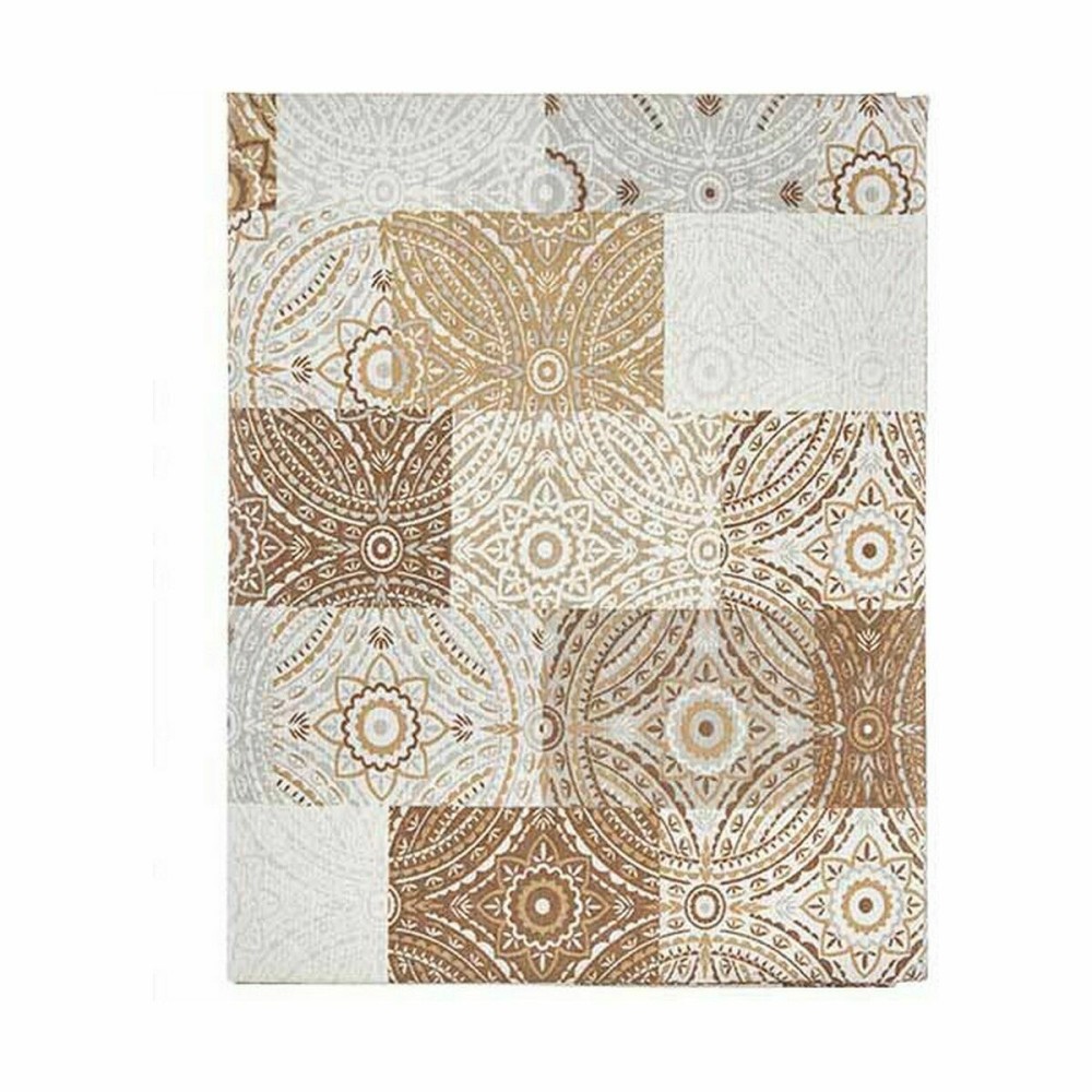 Tablecloth Kinvara AZULEJO-B Beige Thin canvas 140 x 180 cm Anti-stain Tile (6 Units)