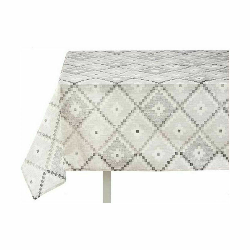 Nappe Kinvara ROMBOS-G Gris toile 140 x 180 cm Antitaches Losanges (6 Unités)