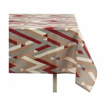 Stain-proof tablecloth Kinvara ZIGI-21469-26 Grey Maroon Thin canvas Anti-stain Stripes 140 x 180 cm (10 Units)
