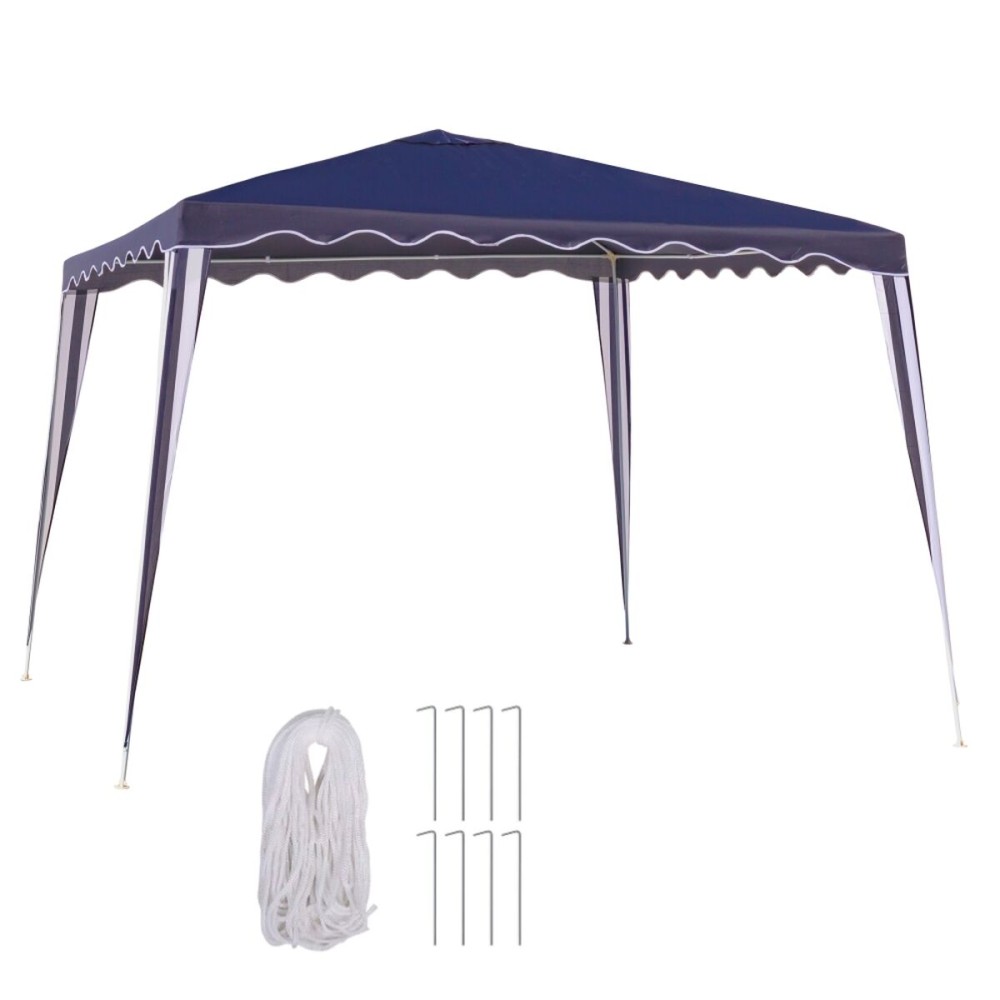 Pergola Gazebo Polyester Acier 300 x 300 x 245 cm