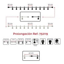 Guirlande lumineuse LED Cottage E27 22 x 18 x 12 cm