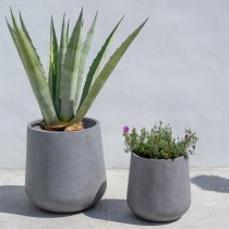 Set de pots de fleurs Samos Gris 60 x 60 x 60 cm (2 Unités)