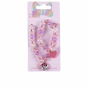 Kit de bijoux fantaisie Disney Bisuteria Disney Lote Rose Minnie Mouse 2 Pièces (2 Pièces)