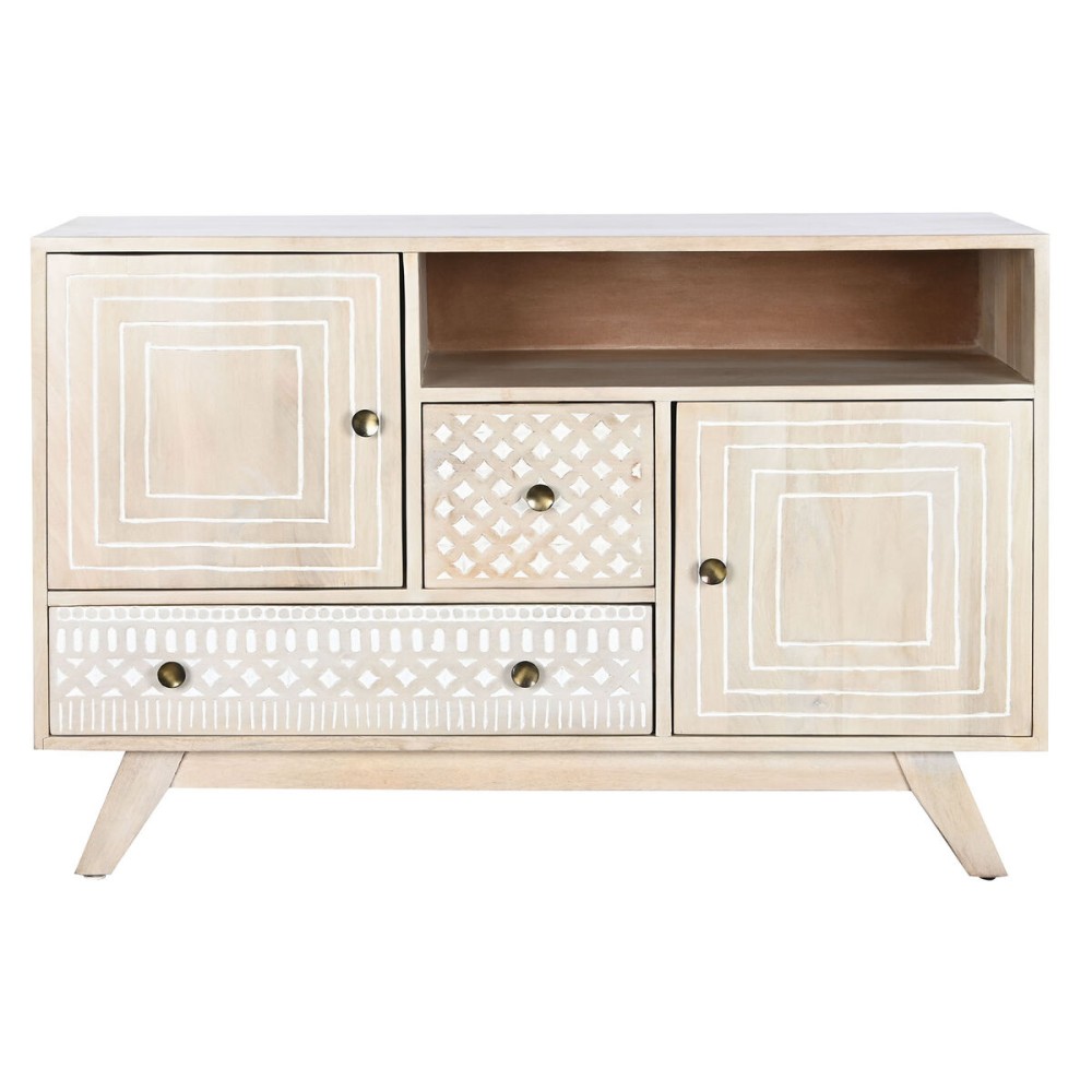 Buffet DKD Home Decor Blanc Naturel Bois de manguier 115 x 42 x 75 cm