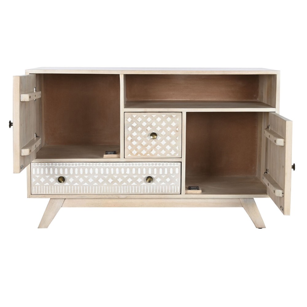 Buffet DKD Home Decor Blanc Naturel Bois de manguier 115 x 42 x 75 cm