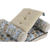 Chaise de jardin DKD Home Decor Bleu Beige 90 x 55 x 18 cm