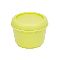 Food Preservation Container Milan Sunset Yellow Plastic Circular 250 ml Ø 10 x 7 cm