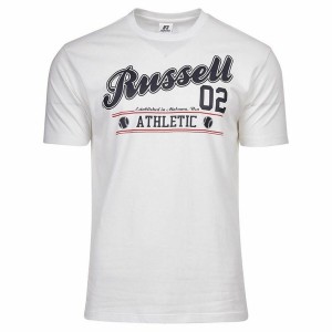 Short Sleeve T-Shirt Russell Athletic Amt A30311 White Men