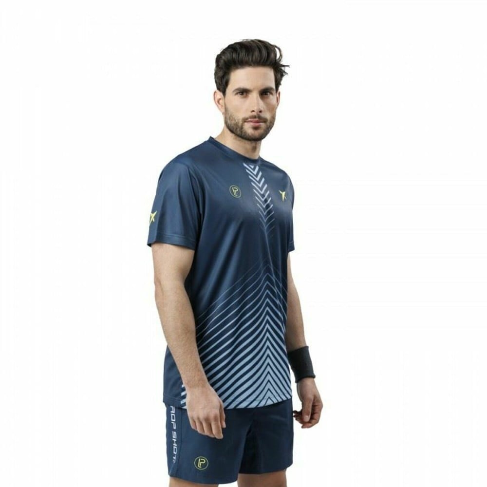 Men’s Short Sleeve T-Shirt Drop Shot Bentor Lima Blue