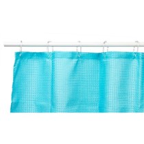 Shower Curtain Berilo SC-POLY-UD1-BLUE Blue Polyester 180 x 180 cm Points (12 Units)