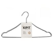 Set of Clothes Hangers Kipit 29100190 Silver Metal 39,5 x 20 x 0,5 cm (24 Units)