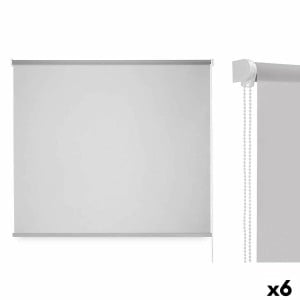 Roller blinds 120 x 180 cm Grey Cloth Plastic (6 Units)