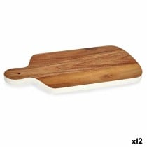 Cutting board Kinvara 78378 White 21,5 x 1,5 x 33,5 cm (12 Units)