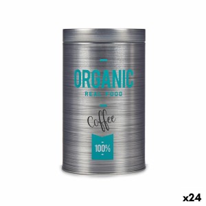 Tin Kinvara Organic Grey Tin 10,4 x 18,2 x 10,4 cm Coffee (24 Units)