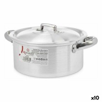 Casserole with lid Kinvara 100004 Silver (10 Units)