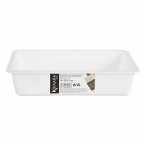 Drawer Organizer Kinvara CN18799 White Black polypropylene 16 x 5 x 24 cm (36 Units)