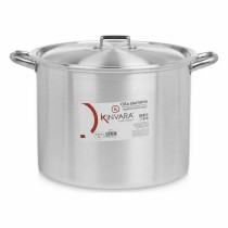 Casserole with Lid Ø 34 cm Silver Aluminium (2 Units)