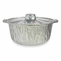 Ensemble de plats pour la cuisine Kinvara 66106 Aluminium 29 x 26 x 12 cm Jetable Avec couvercle Casserole (12 Unités)