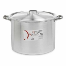 Casserole with Lid Kinvara 100041 Silver Aluminium Ø 36 cm (2 Units)