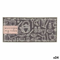 Teppich Kinvara My Kitchen Grau 40 x 90 cm Mehrzweck (24 Stück)