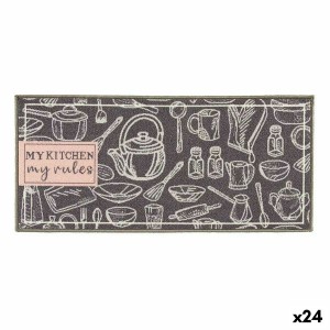 Teppich Kinvara My Kitchen Grau 40 x 90 cm Mehrzweck (24 Stück)