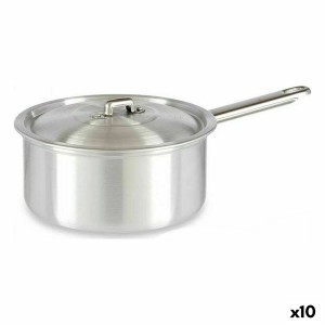 Casserole avec couvercle Kinvara 100020 Argenté Aluminium 2 L 20 x 12 x 35,5 cm (10 Unités)