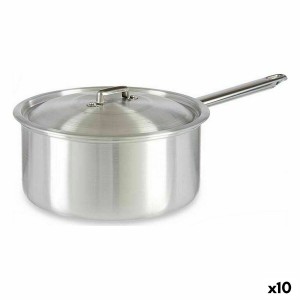 Saucepan with Lid Kinvara 100023 Silver Aluminium Ø 24 cm 5 L (10 Units)