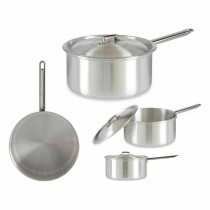 Saucepan with Lid Kinvara 100023 Silver Aluminium Ø 24 cm 5 L (10 Units)