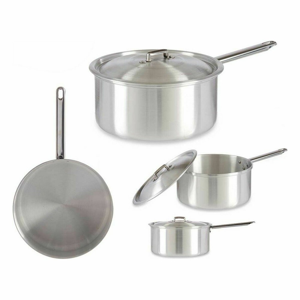 Casserole avec couvercle Kinvara 100023 Argenté Aluminium Ø 24 cm 5 L (10 Unités)