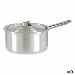 Casserole avec couvercle Kinvara 100019 Argenté Aluminium Ø 16 cm 1,5 L (10 Unités)