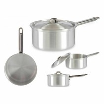 Saucepan with Lid Kinvara 100019 Silver Aluminium Ø 16 cm 1,5 L (10 Units)