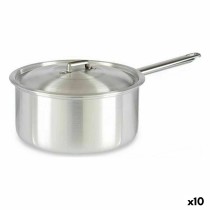 Saucepan with Lid Kinvara 100022 Silver Aluminium 4 L 24,5 x 12 x 41 cm (10 Units)