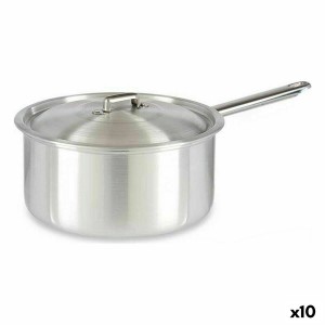 Topf mit Deckel Kinvara 100022 Silberfarben Aluminium 4 L 24,5 x 12 x 41 cm (10 Stück)